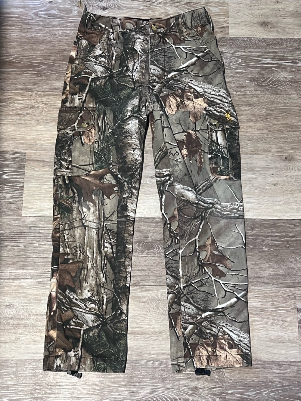 Youth medium browning Realtree Camo Hunting Pants - Brown/Green